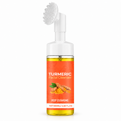 Turmeric Facial Cleansing Mousse with Brush